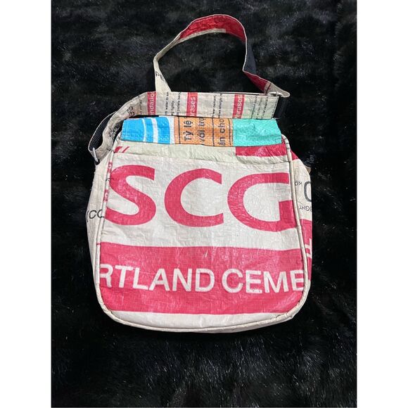 Recycled Cement Bag Elephant purse Portland cement shoulder bag colorful - Picture 3 of 6